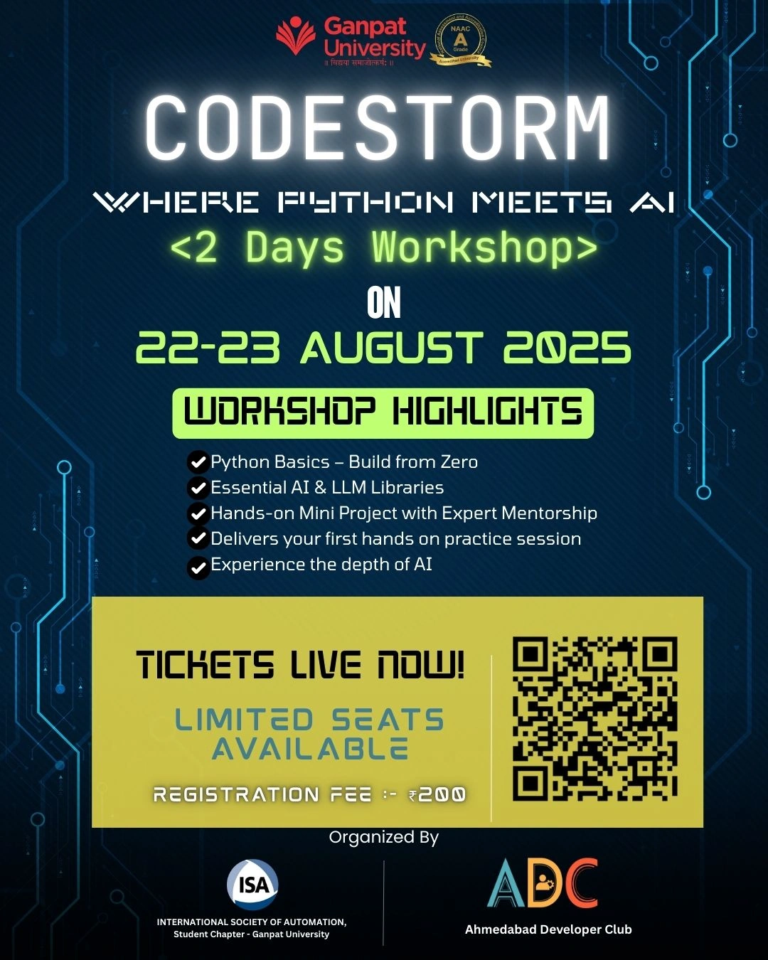 CodeStorm Hackathon (ISA x ADC)